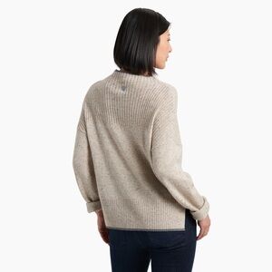 KÜHL Dolomiti Mock Neck Sweater Women’s Size XL Gray Wool Blend